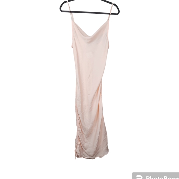 NWOT Free People Convertible Day To Night Slip Dress Ruched Sides Cowl Neck Sz M - Picture 8 of 14